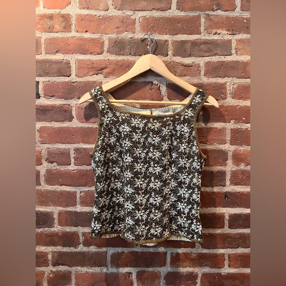 Vintage Adrianna Papell Sparkle Top